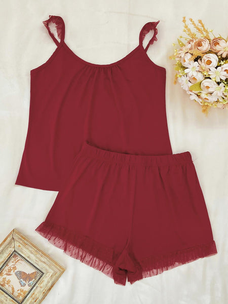 Sleeveless Top and Shorts Lounge Set